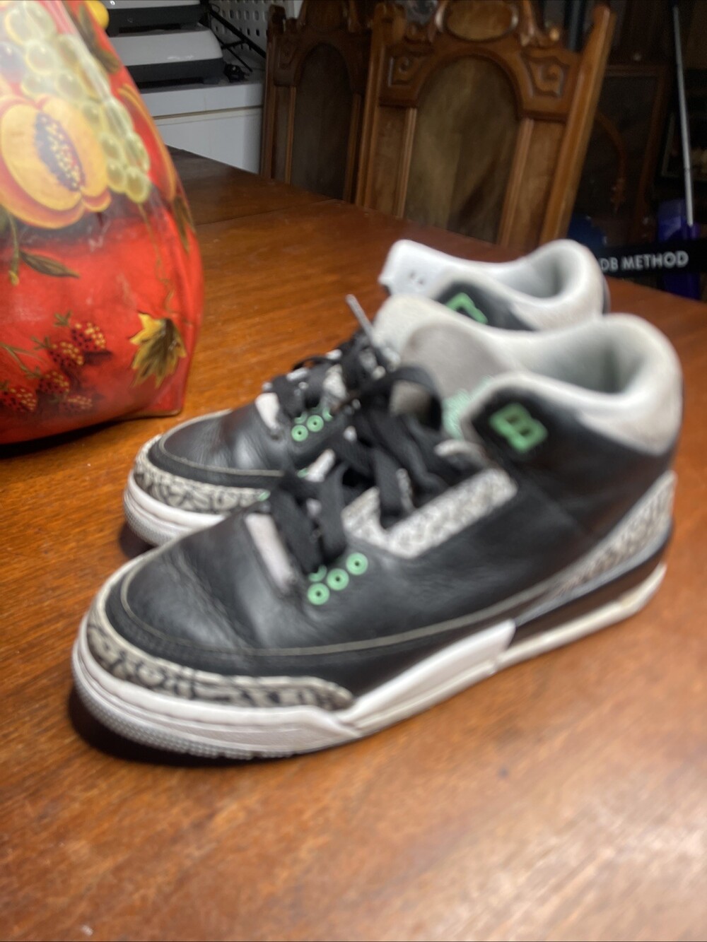 Nike Air Jordan 3 Retro GS AJ3 Green Glow Kids Youth DM0967-031 sz 4Y